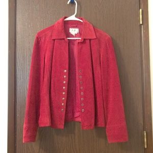 Live a Little Women's Suede Leather Jacket Size M